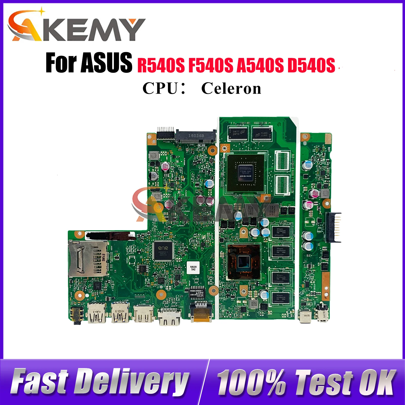 

X540SC Материнская плата для ноутбука ASUS VivoBook R540S X540SC D540S F540S A540S X540S Материнская плата с процессором Celeron 100% тесты OK stk