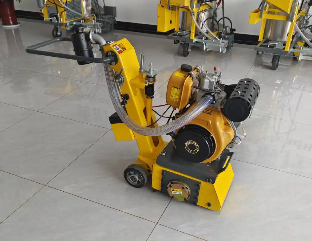 Hand Push Road Marking Removal Machine Engine Low Maintenance Cost