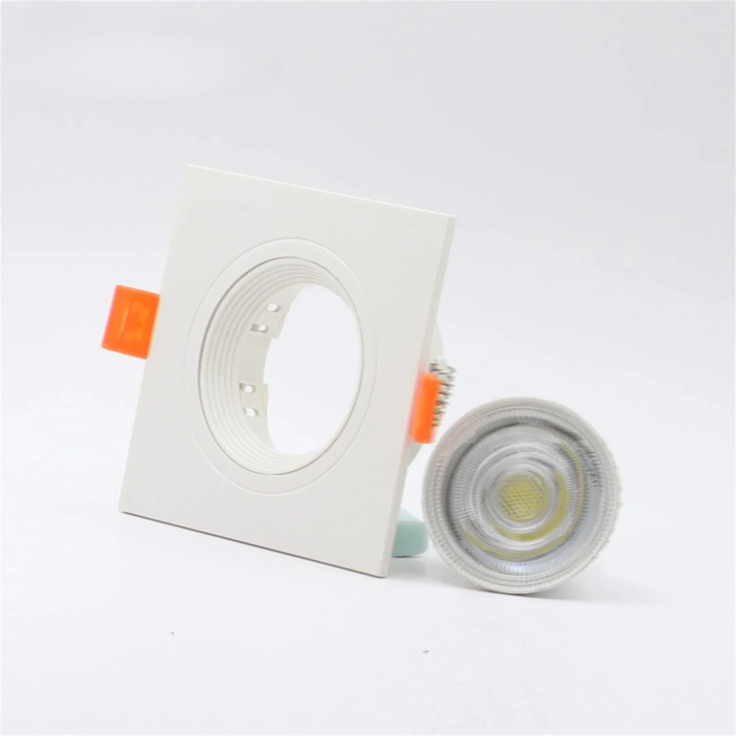 

LED Module MR16 GU10 Anti-glare Led Spotlight Fixture Plastic Round Square Cut-out 75mm Embedded Led Downlight Frame