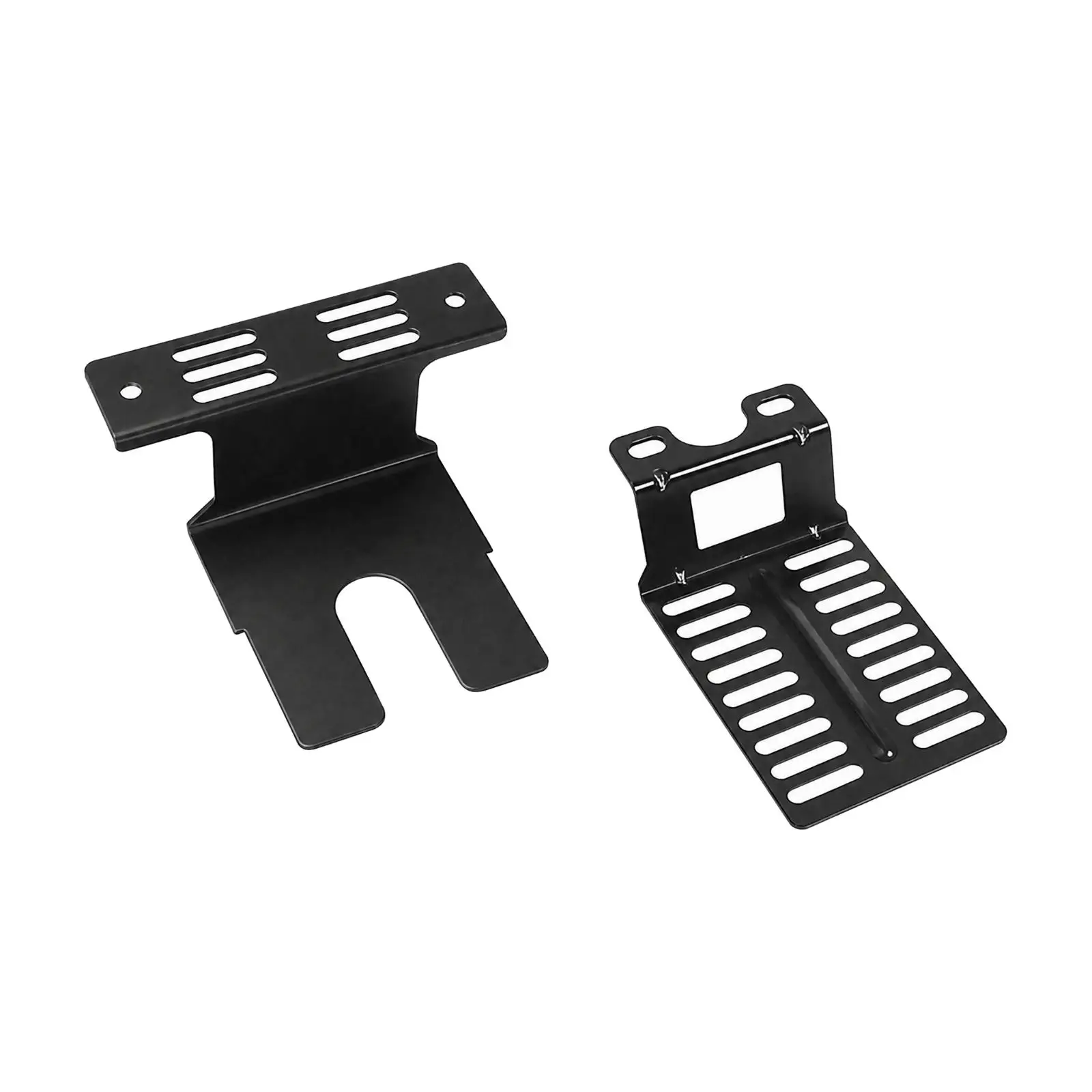 Thick Iron Industrial Bracket for BBQ Grill Motor Support with Adjustable Design and Bent Sections for Custom Projects
