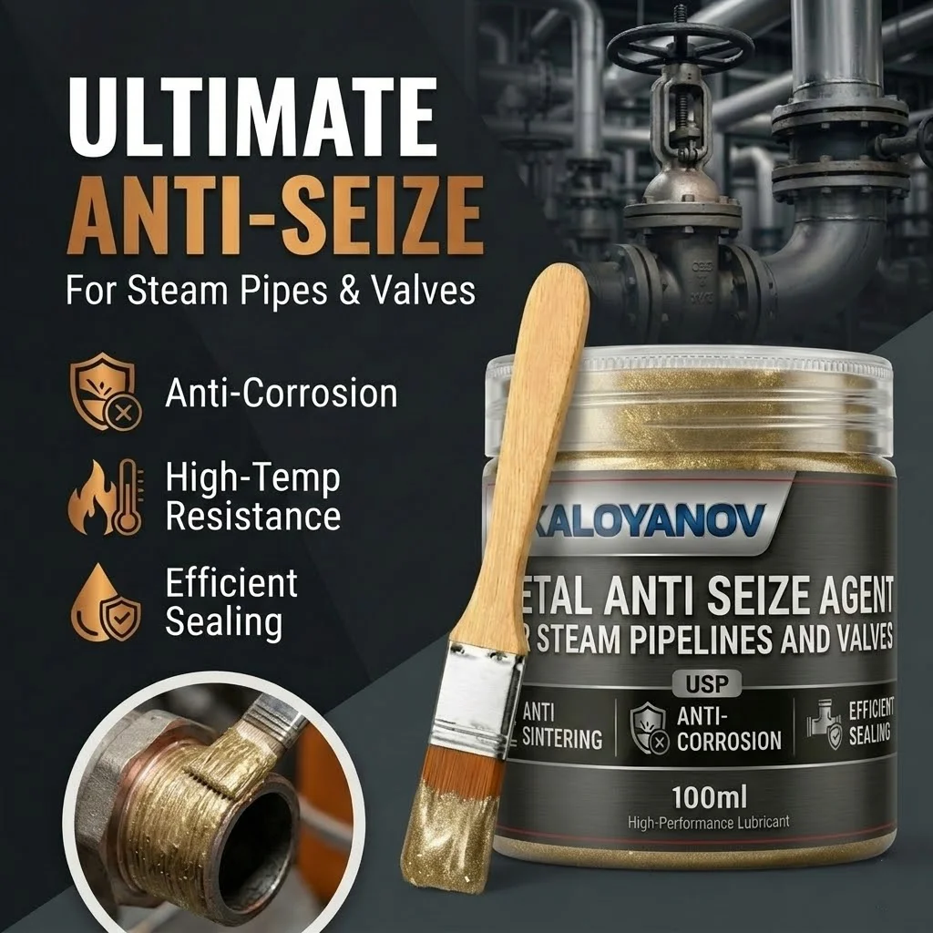 Industrial High Temperature Steam Pipe Valve Anti Seize Lubricant Metal Thread Anti Galling Paste Protective Component Grease