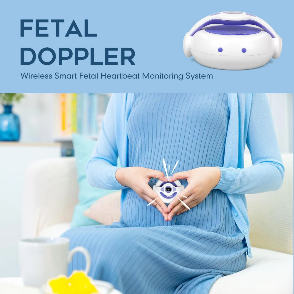 Home Use App New Wireless Fetal Baby Heartbeat Professional Baby Fetal for Cycle view 4