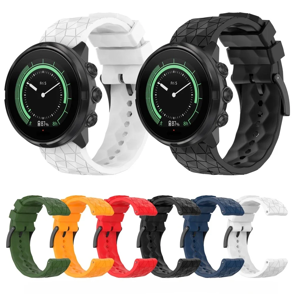 24MM Silicone Strap For suunto 9/suunto7/spartan sport/D5 Watch Band Soft smartwatch Sport Bracelet Wristband For suunto