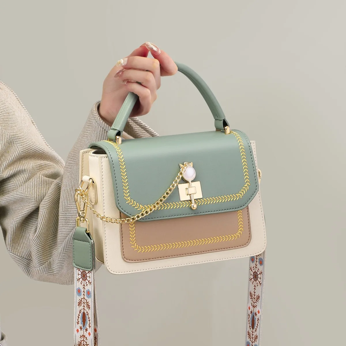 

Новая женская сумка через плечо для женщин, высококачественная сумка, модная повседневная сумка большой вместимости, сумка через плечо на одно плечо