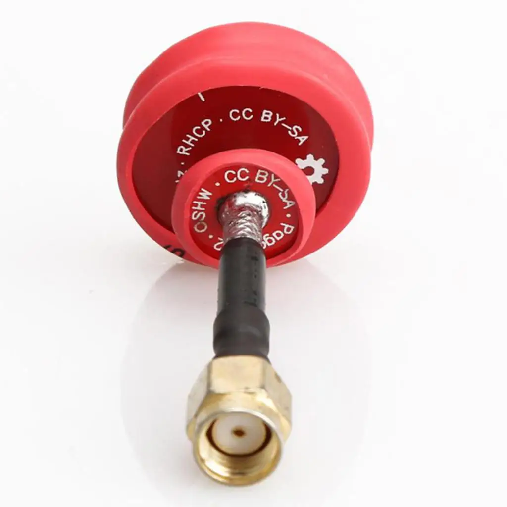 Omnidirectional Circular Polarized FPV Antenna 5 8 Ghz High Gain Red Metal for Racing Multicopter