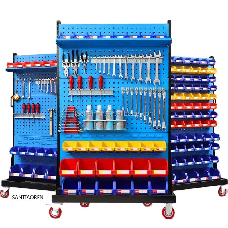 

2025Factory Price Tools Display Racking With Hook Pegboard Shelf Stand Steel Metal Pegboard Hardware Rack for Grocery Store