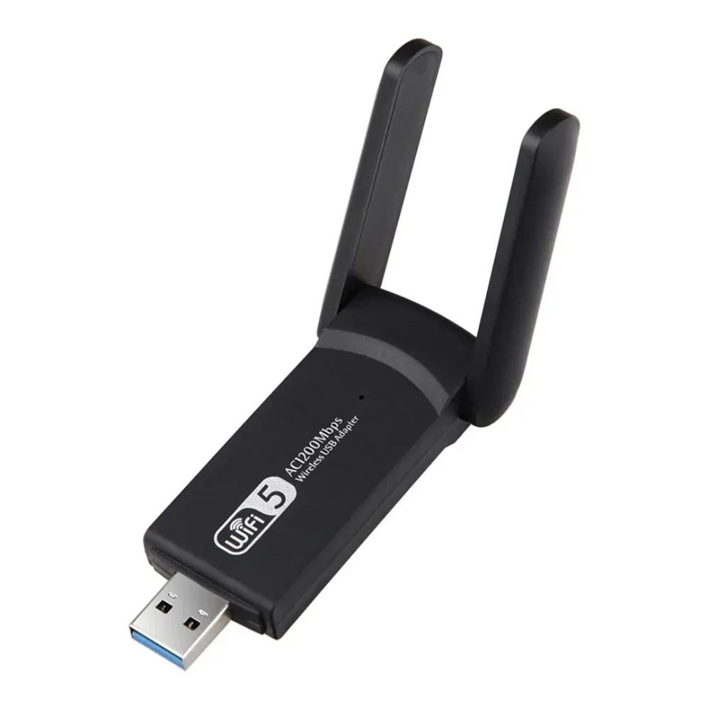 BGGQGG 2.4G 5G 1200Mbps USB 무선 네트워크 카드 동글 안테나 AP 와이파이 어댑터, 듀얼 밴드 와이파이 USB 3.0 랜 이더넷 1200M