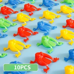 NEW 10Pcs Jumping Frog Bounce Toys For Kids Novelty Assorted  Stress Reliever Toys For Children Birthday Gift Party Favor