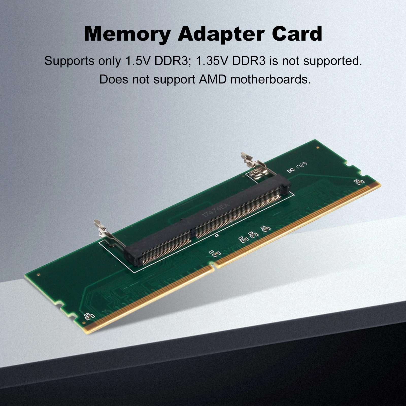 Laptop DDR3 To Desktop Memory Connector Cards Converter Adapter Only Support 1.5V DDR3 Memory Cards Converter Adaptor