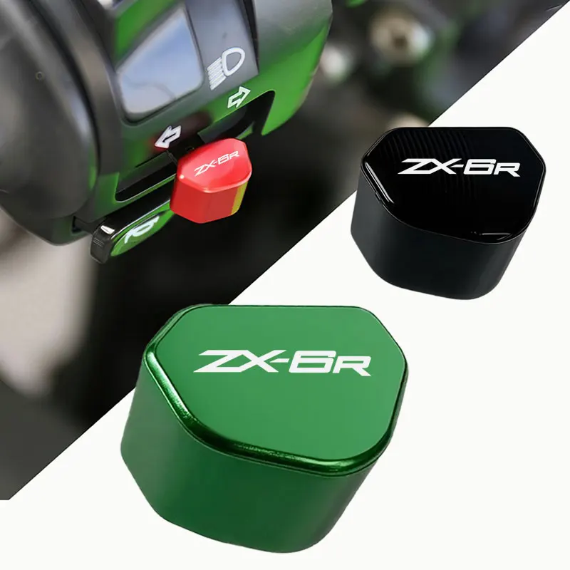 

For Kawasaki ZX6R 636 ZX636 ZX-6R NINJA 2021-2023 2024 2025 Aluminum Motorcycle Turn Signal Switch Button Keycap Accessories