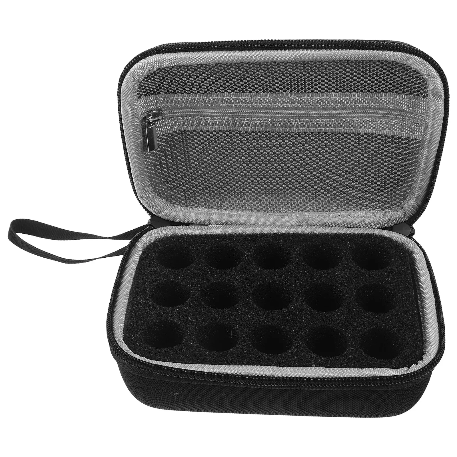 Insulin Vial Protector Storage Case 15 Slots Insulin Fridge Storage Box Portable Travel Organizer Medicine Cooler Holder Black