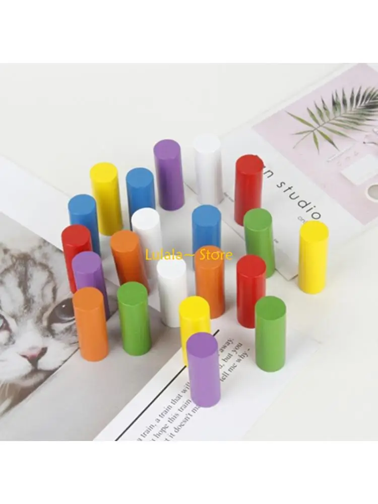 Y4QA لوحة فرز الألوان الخشبية التعليمية ذات العصي الصغيرة مع أوتاد ناعمة للأطفال الصغار من سن 3 سنوات فما فوق #1