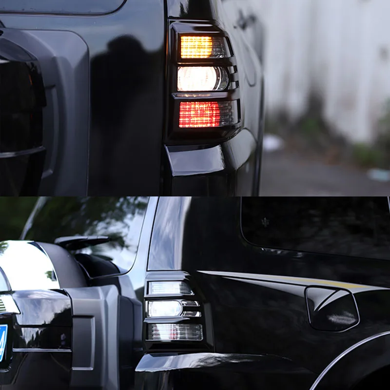 ABS GLOSSY BLACK TAIL LAMP FRAME TAILKLIGHT DECORATE TRIM FIT FOR 2009-2021 MITSUBISHI PAJERO REAR LIGHT COVER 4X4 ACCESSORIES