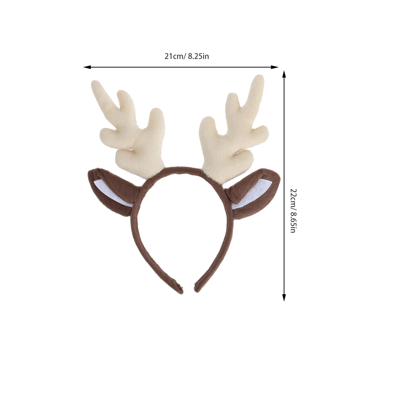

2Pcs Christmas Antler Hoops Adorable Festive Atmosphere Attract Attention Winter Theme Party Favors Nondeformation Hair