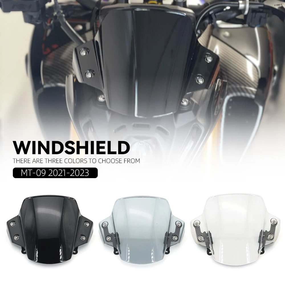 

New Motorcycle Sport Touring Windshield WindScreen Wind Deflector For YAMAHA MT-09 MT 09 MT09 mt09 2021 2022 2023