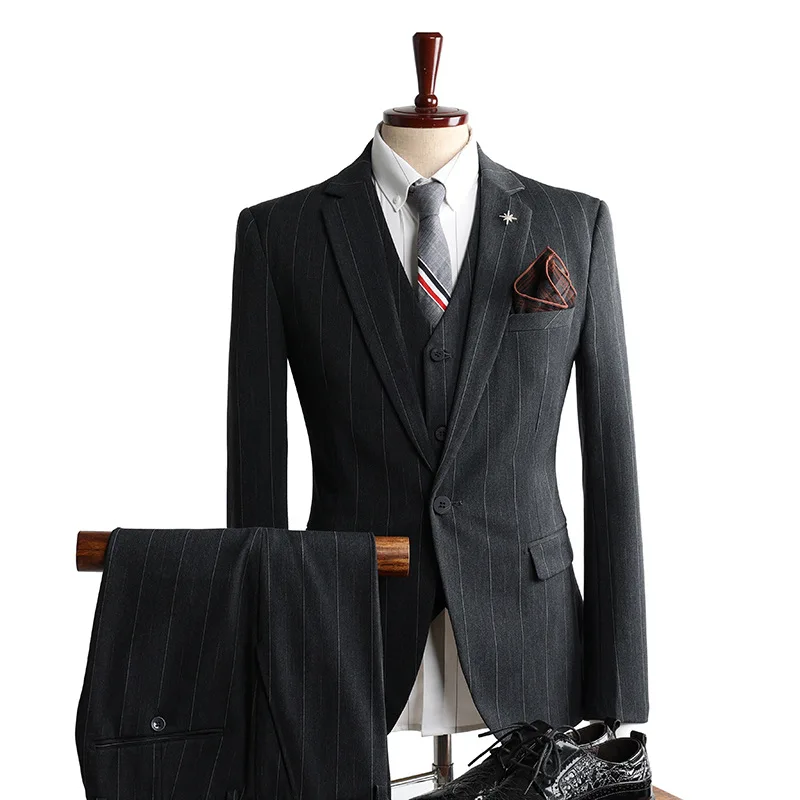 (12) Customized New Xinlang Wedding Suit Suit, Slim Professional Business Formal Suit Jacket for Men