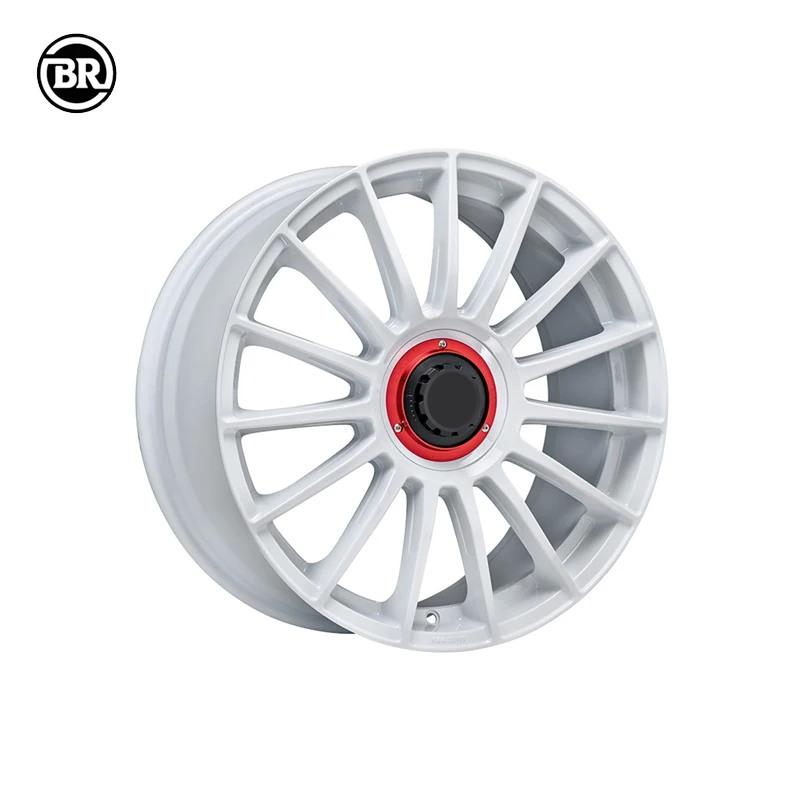 Custom Multiple Banners Are All White 18-26 Inch Racing Car Wheels Deep Dish Forged 5*130 Rims With Polished Lip
