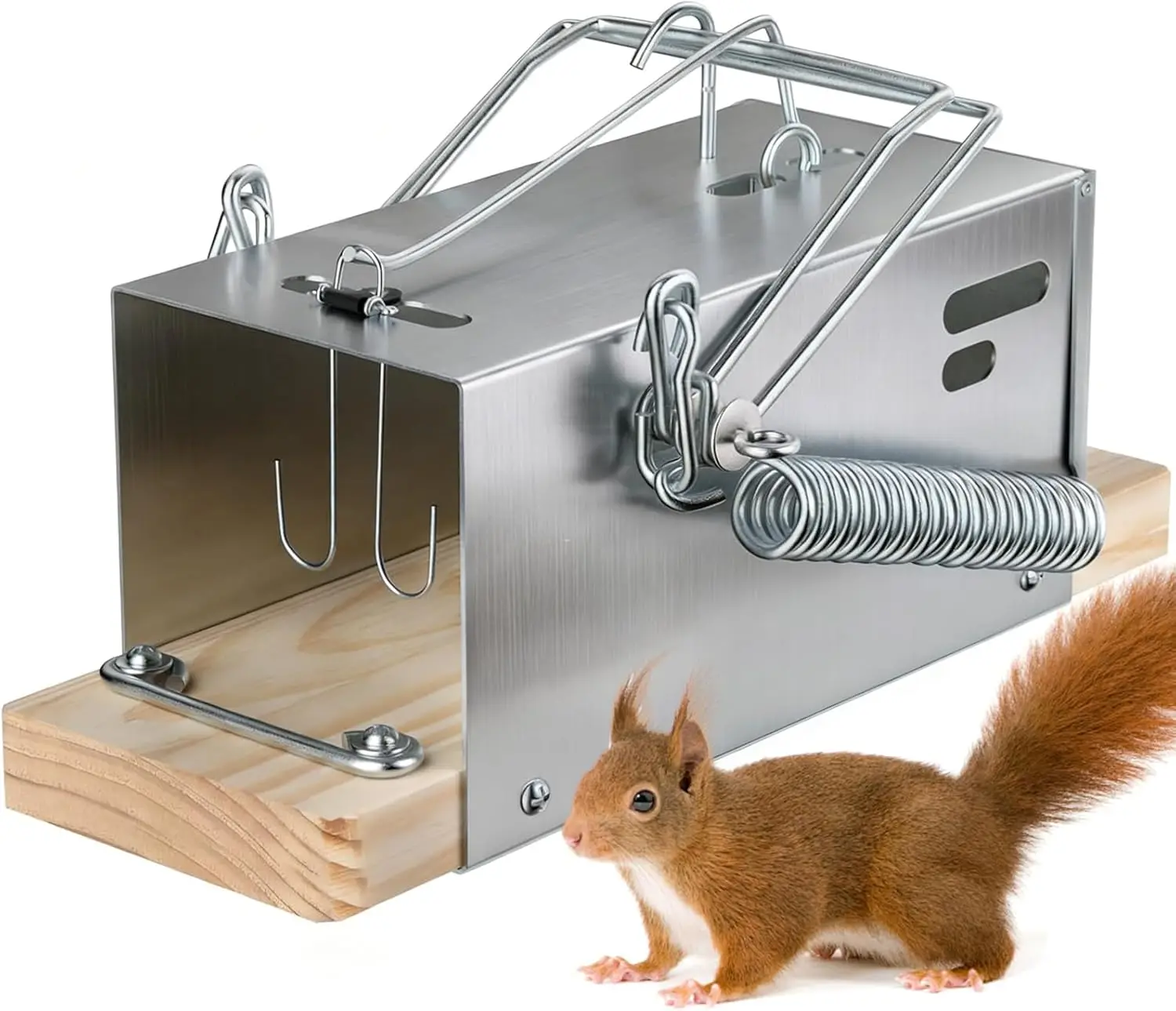 

Heavy-Duty Outdoor Squirrel Trap for Patios and Gardens, Rodent Control Solution - 1 Pack