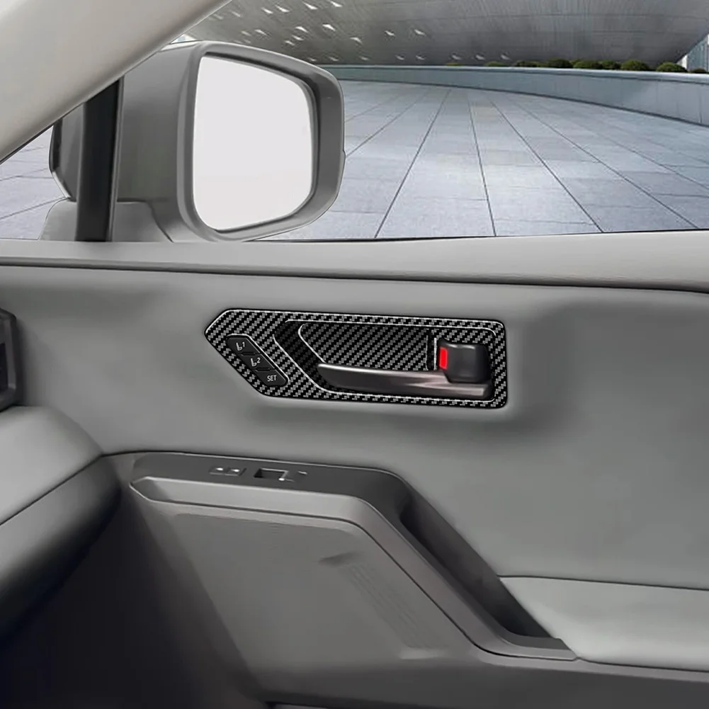 Bright Black Handle Frame Cover ABS Construction Precise Fit No Modification Interior Scratch Protection Interior Upgrade