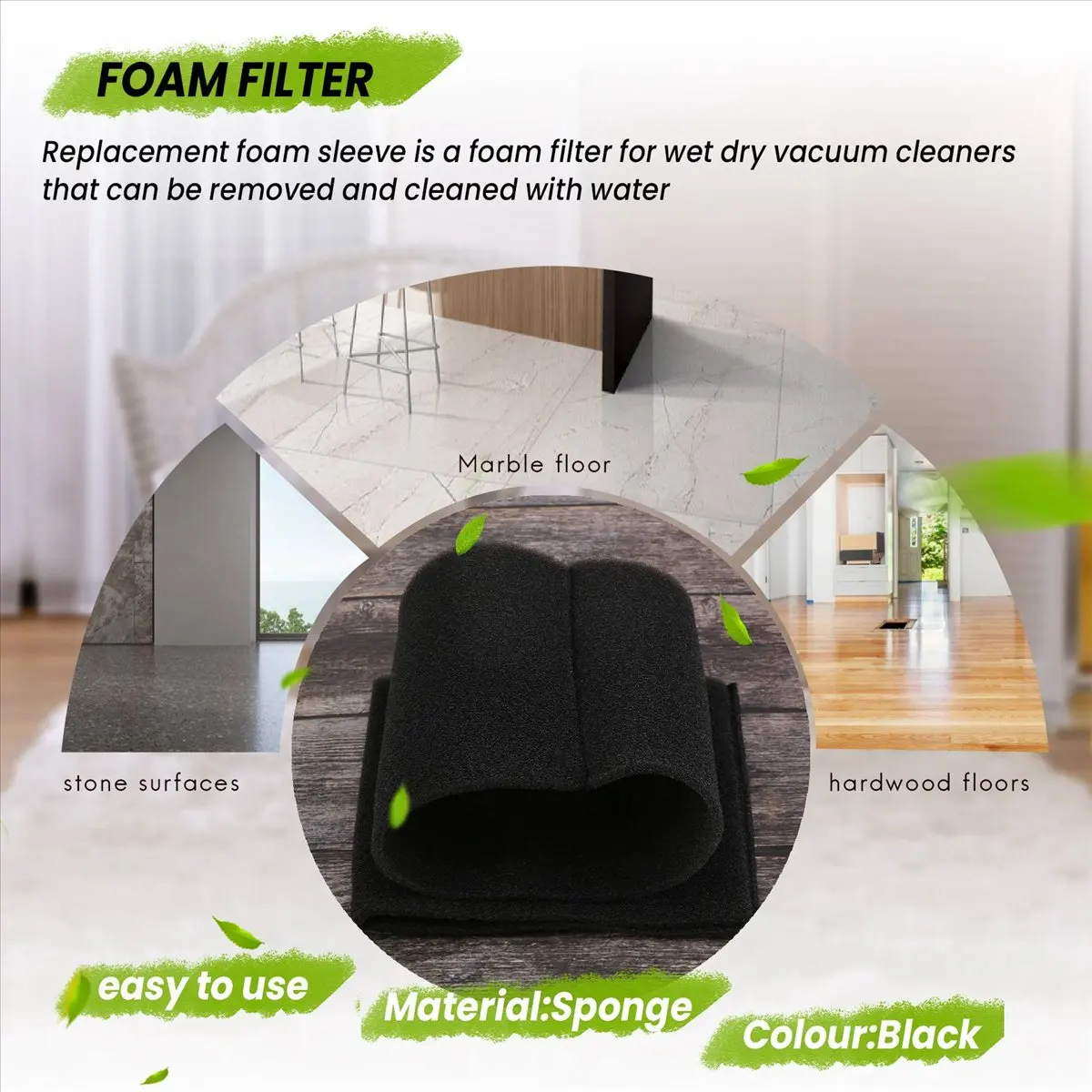 2Pcs Wet and Dry Foam Filter for Karcher WD NT Series Accessories Hight Quality Tools Sets You May Like