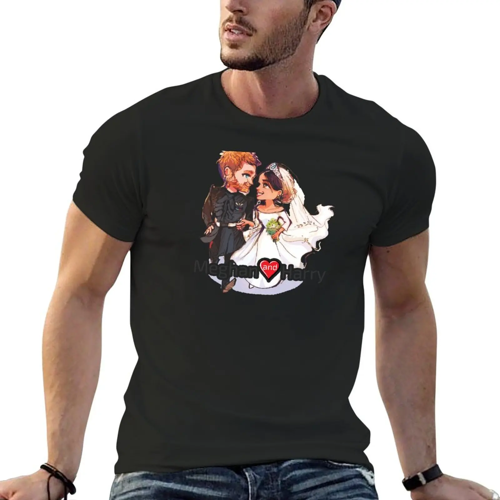 Team Meghan and Harry, duchess of sussex, price T-Shirt anime plus sizes quick drying Short sleeve tee men