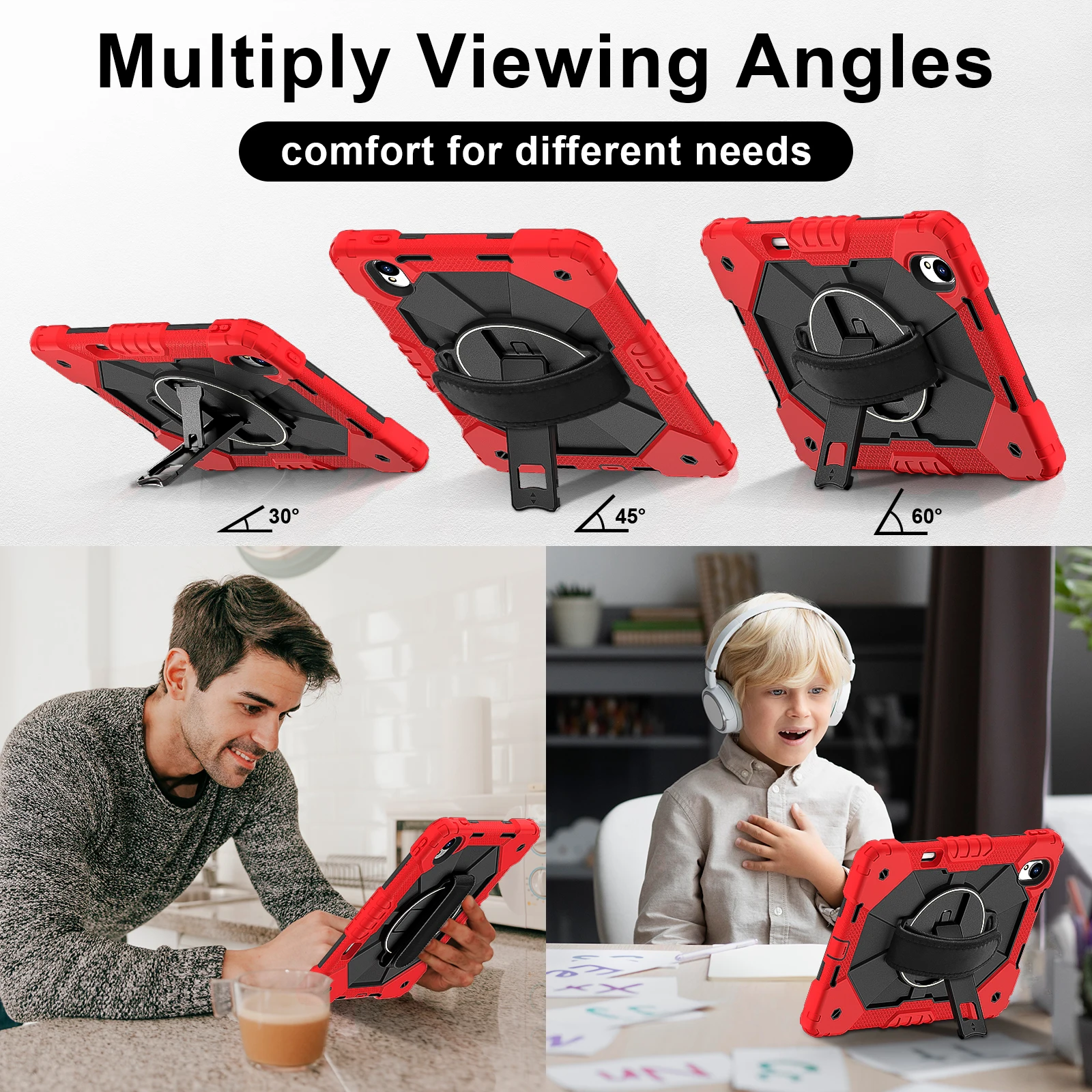 Rotating Stand Armor Case For Huawei MatePad 11.5 S 2025 2024 Model SLG-W50 SLG-W10 TGR-W09 Heavy Duty Cover With Shoulder Strap