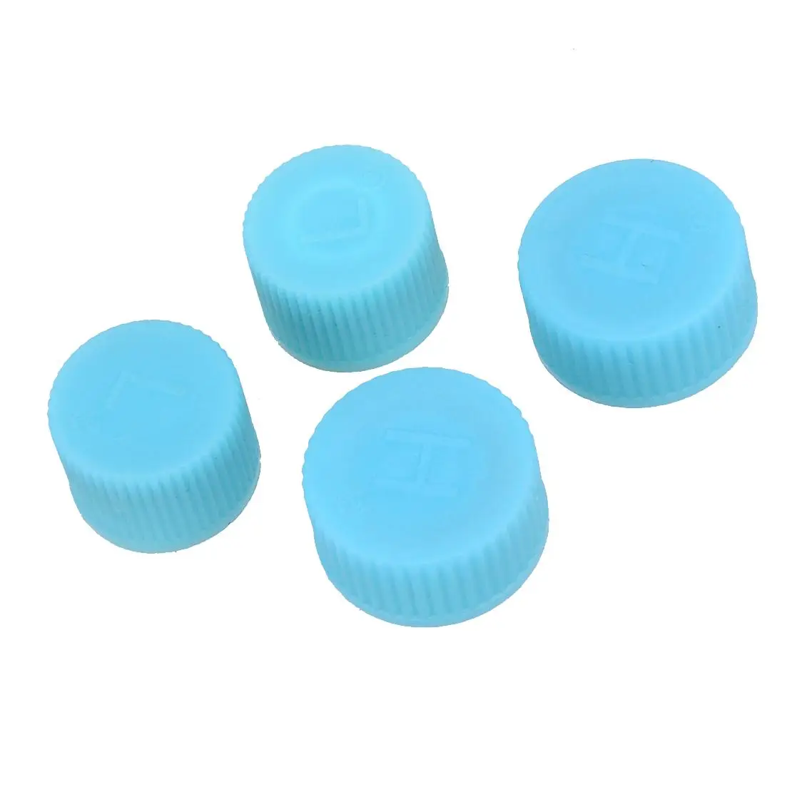 4pcs High and Low Pressure AC Cap System Valve Air Conditioning Service Blue R134a R12