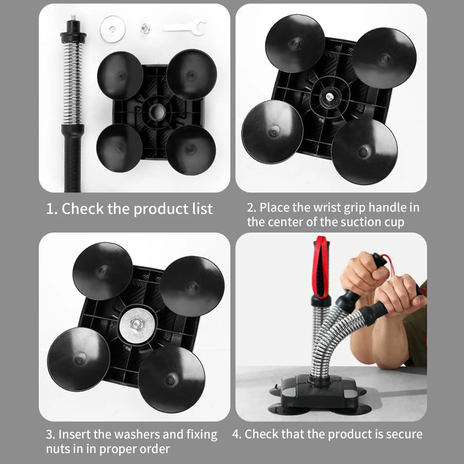 Forearm Workout Equipment Suction Cup Professional Table Grip Strengthener Forearm Exerciser For Women Athletes Wrestlers
