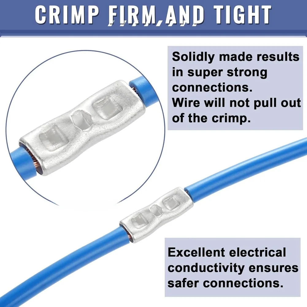 Brass Crimp Connectors Wire Connectors For Complex Wiring Projects Built-in Wire Separator Oxidation Resistant