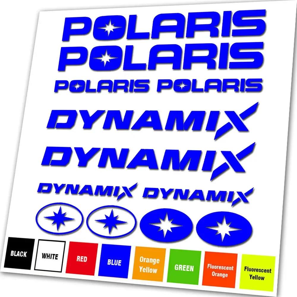 Kit For POLARIS RZR DYNAMIX 800 900 1000 XP TEAM STICKER DECAL (Any Colour) - view 3