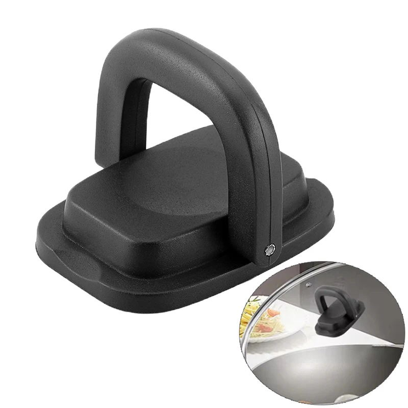 Essential Pot Lid Knob Handle with Anti-Scalding feature, Foldable for all Steel and Glass Lids