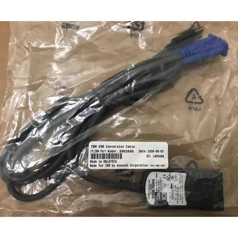 

TTT новый оригинальный USB-кабель для преобразования KVM для Lenovo IBM Cat5 39M2895 39M2899 73M5833
