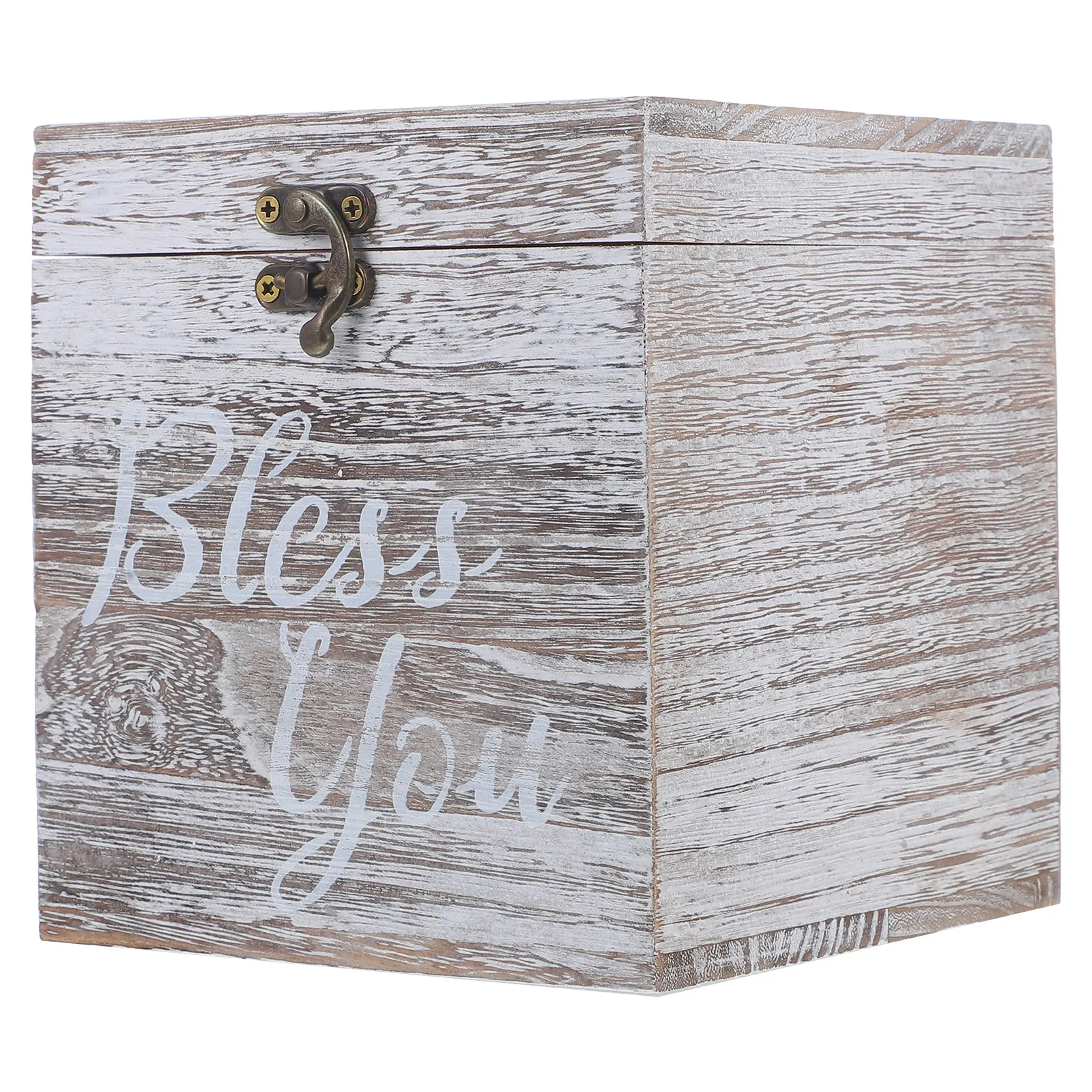 

Solid Wood Tissue Box Cover Desktop Holder for Bathroom Rectangle Simple Design Retro Paper Towel Container Smooth Surface Long