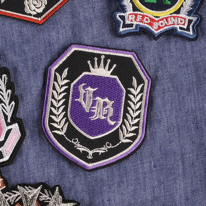 College JK Uniform Embroidery Iron on Pacth Badge Girls Clothing Accessories Skirt Decorative Sticker Appliques for Clothing