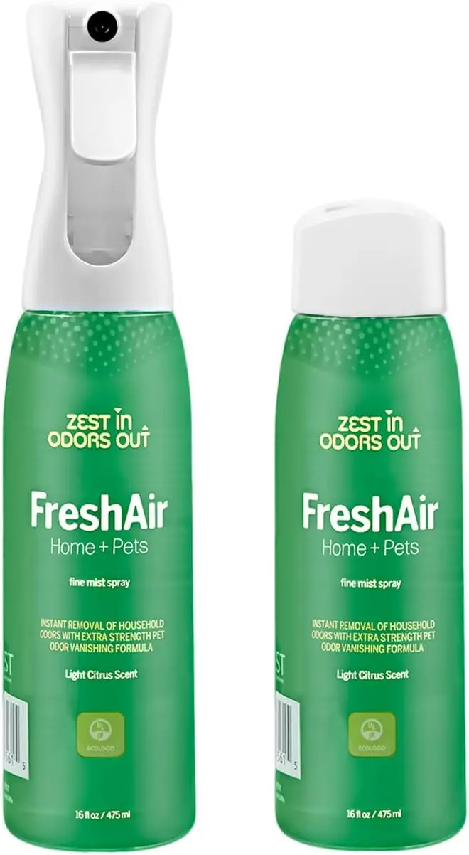 

House of Zest FreshAir Home&Pets – Устраняет бытовые запахи, включая запахи из мусорных баков, белья, ванной комнаты/пеленок.