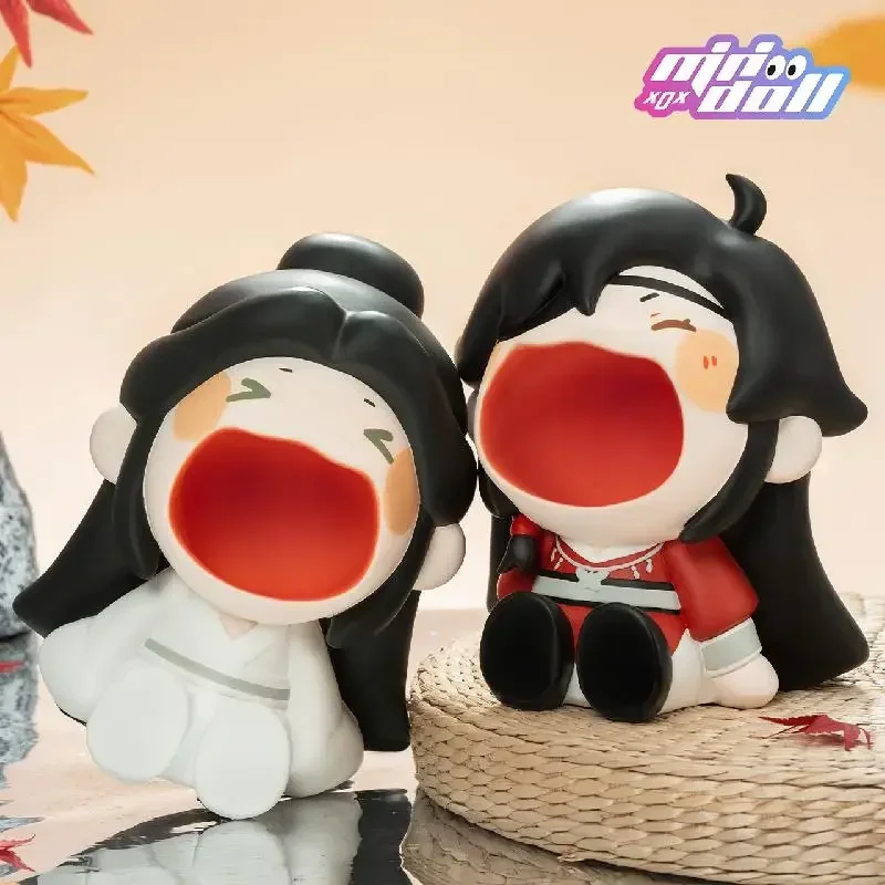 Tian Guan Ci Fu Tgcf Hua Cheng Xie Lian figura de Anime de boca abierta, adornos de almacenamiento de escritorio, accesorios de Cosplay oficiales, modelo de muñeca, regalo