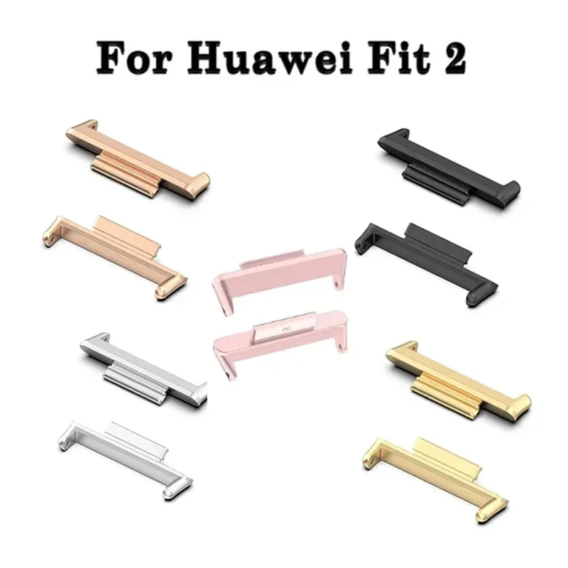 Metal Watch Strap Connector Adapters for Huawei Watch Fit 2 Replacement Connector for Huawei Watch Fit 2 Bracelet Accessory