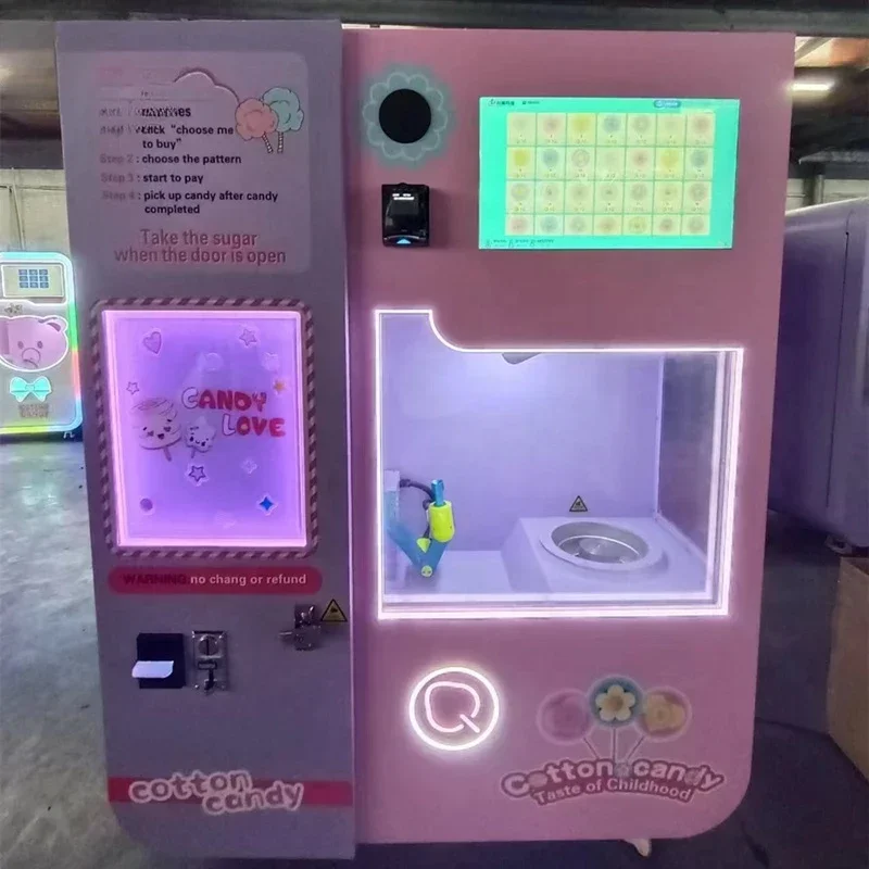 Full Automatic Cotton Candy Machine Automatic Cotton Candy Machine Cotton Candy Vending Machine