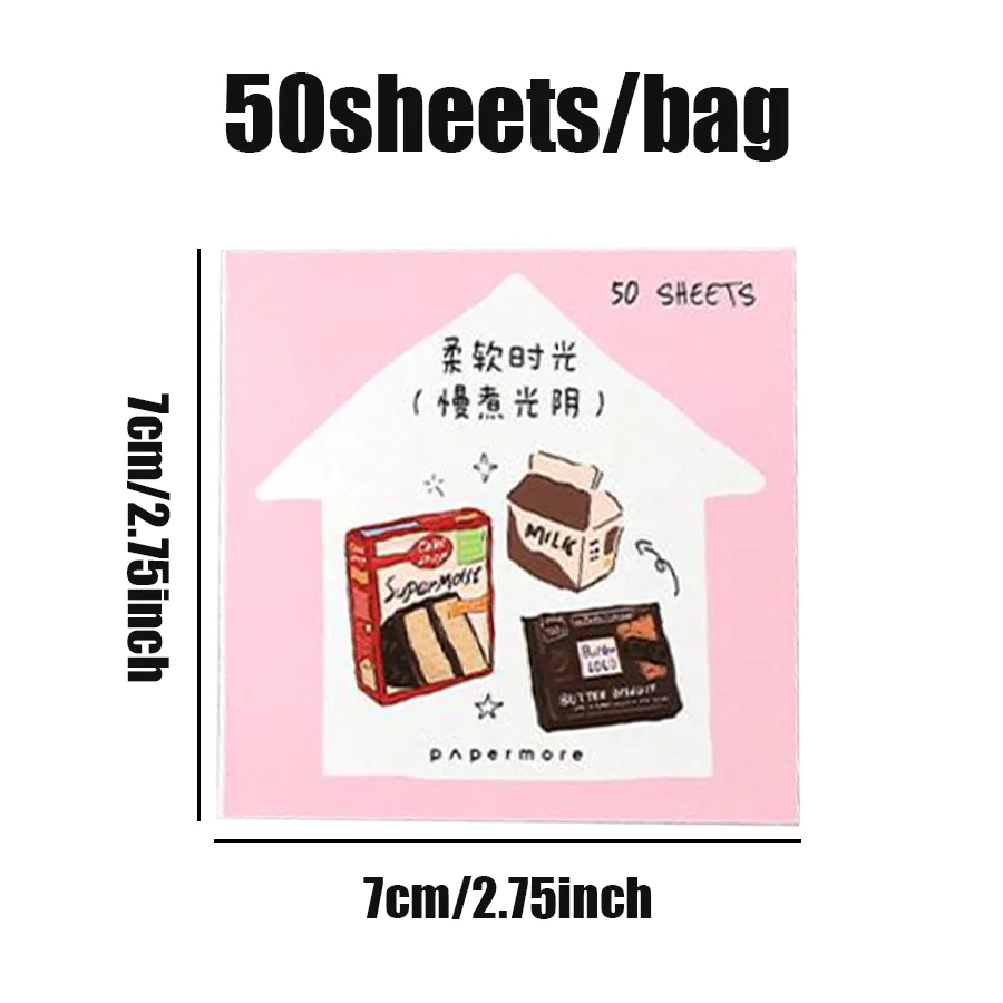 50 teile/beutel Aufkleber Aufkleber Buch Soft Time Serie Handbuch Material DIY Fotorahmen Album Telefon Fall Tagebuch kreative Aufkleber