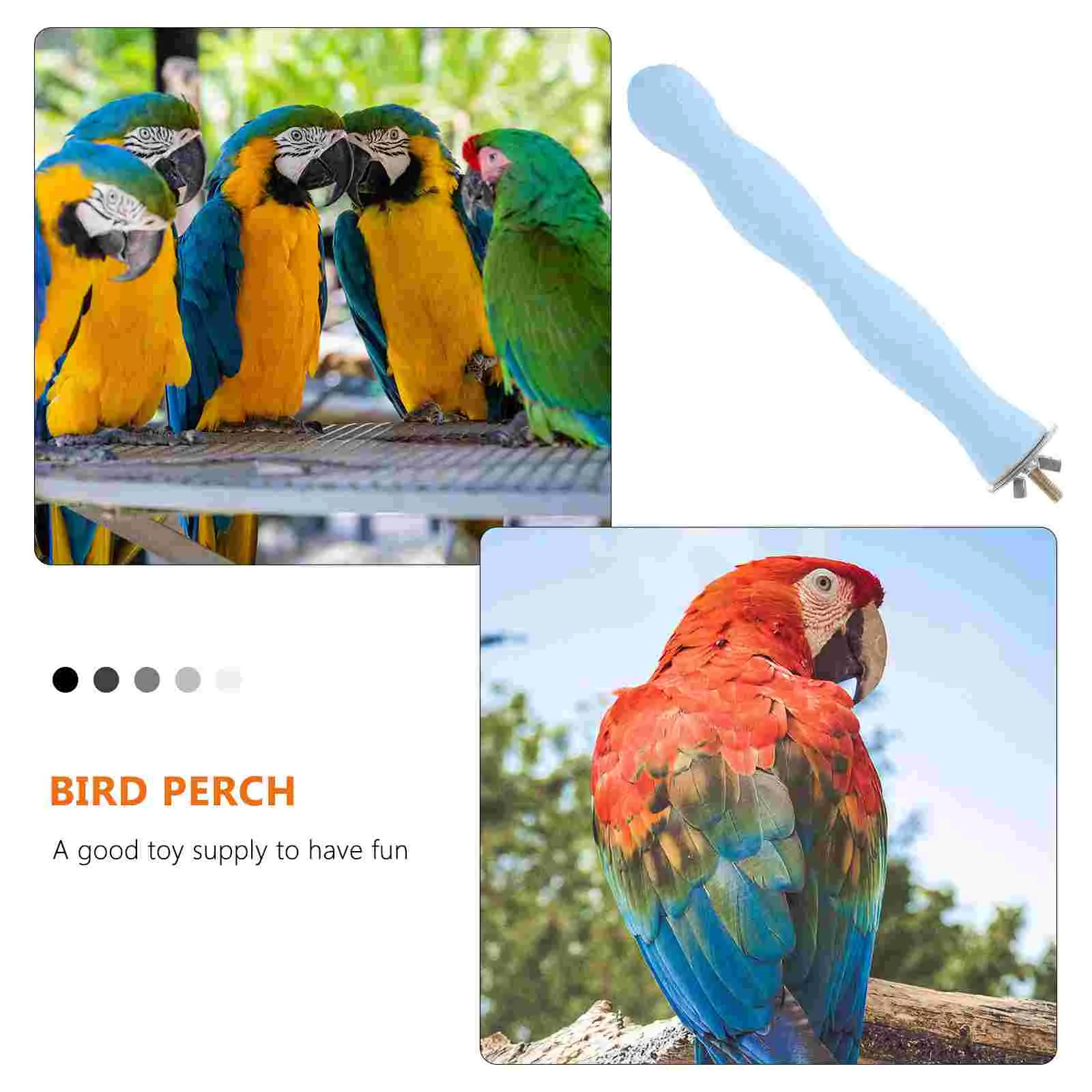 14 CM Birds Wood Stand Toy Grind Arenaceous Stick Perch Parrot Cage Accessories Parakeet Toys Wooden Travel