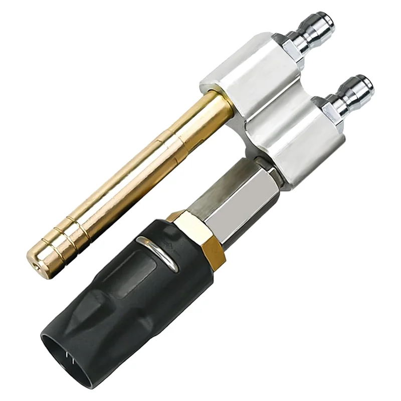 

AB11-M5 Twist Nozzle For Pressure Washer Downstream Soft Wash Nozzlewith 1/4" Quick Connect High Reach Soap Nozzle