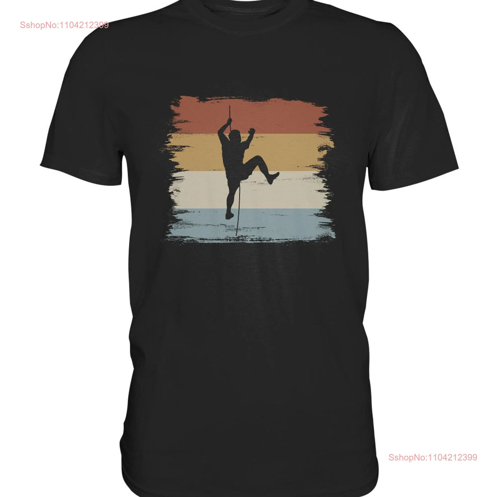 Climber Bouldering Distressed Retro Vintage Climbing T ShirT long or short sleeves