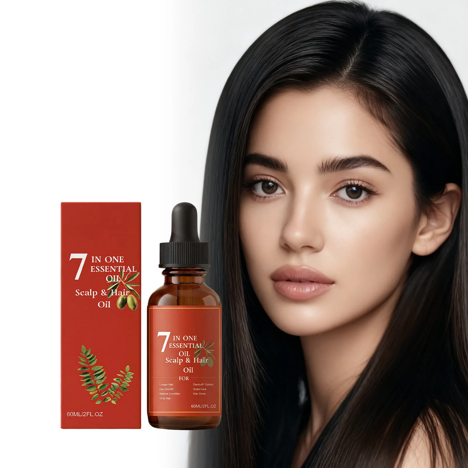 Hair Growth Oil Thicker Hair Essential Oil Prevent Hair Loss Smooth Repairing Hair Root Growth Nourishes Scalp Essence Oil