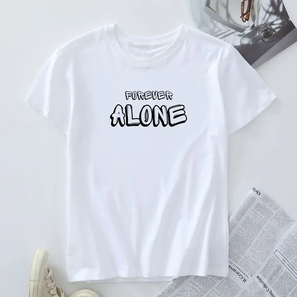 Camiseta gráfica de manga curta feminina, camiseta feminina, tops de verão, roupas femininas, plus size, nova