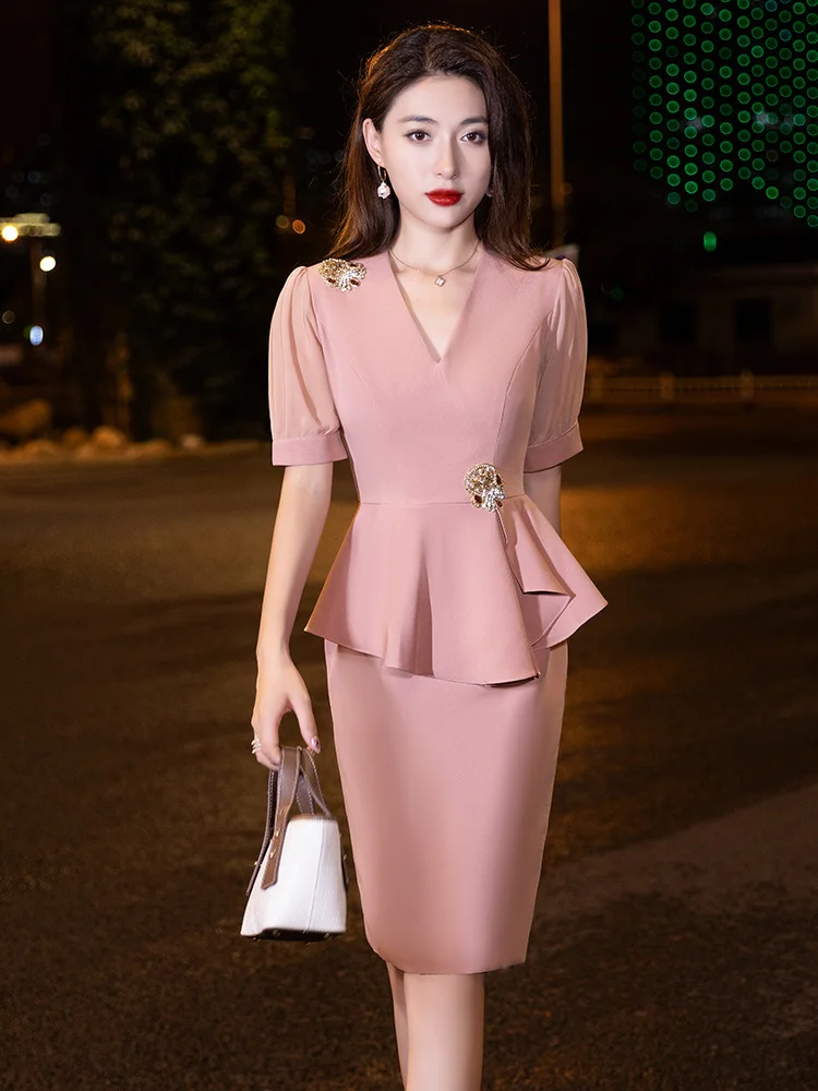 Little Evening Dress Women's Formal Stage Legitimate Style Celebrity High End Goddess Model High Level Sense Light Luxury