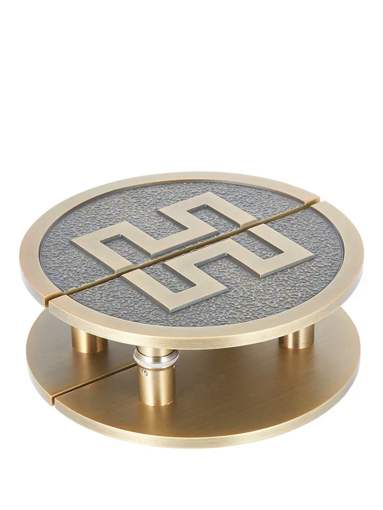 

New Chinese style Xiangyun Gate Handle Ancient Bronze Hotel Solid Wood Door Handle Half Round Hot sales