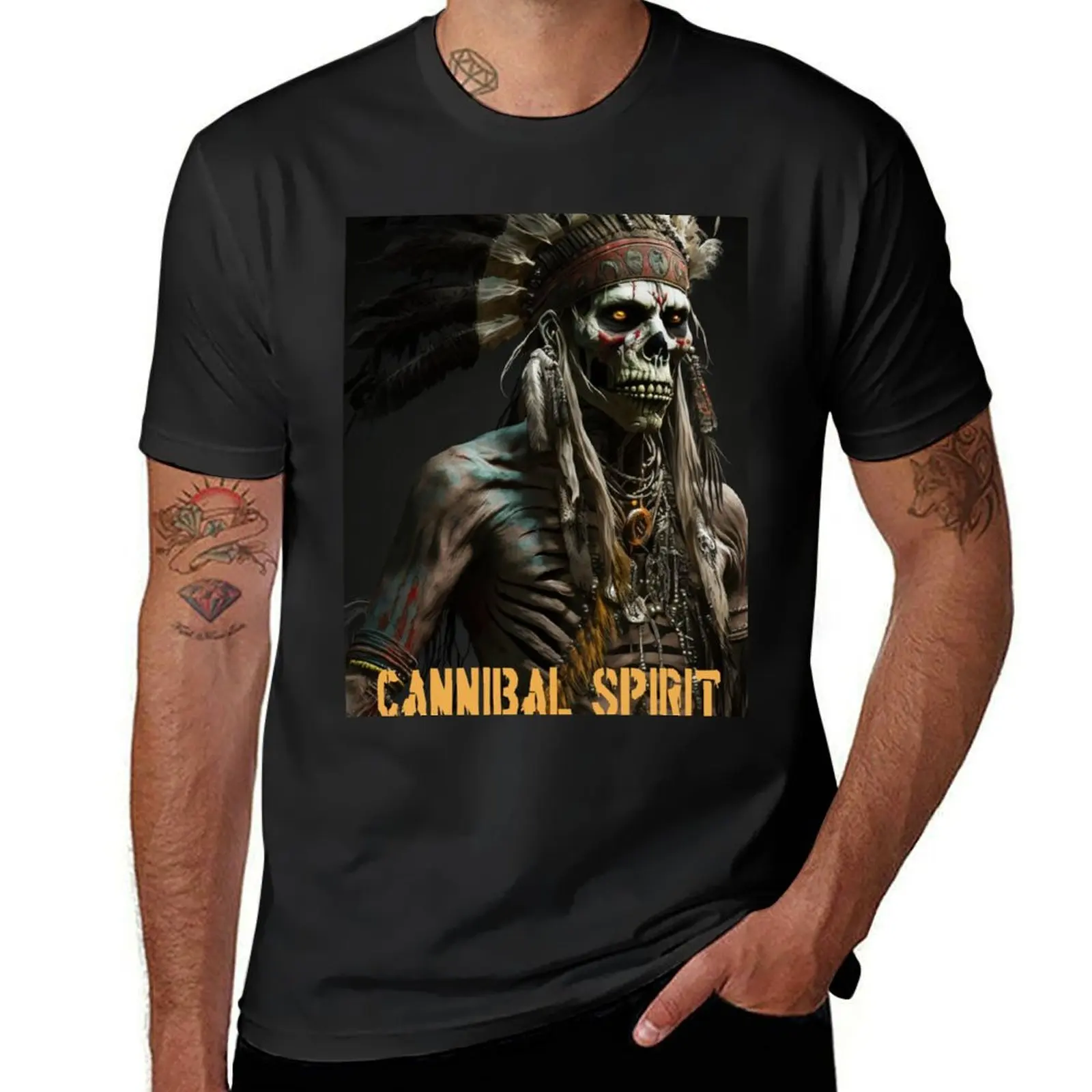 Cannibal Spirit v7 T-Shirt summer top for a boy T-shirts for men cotton