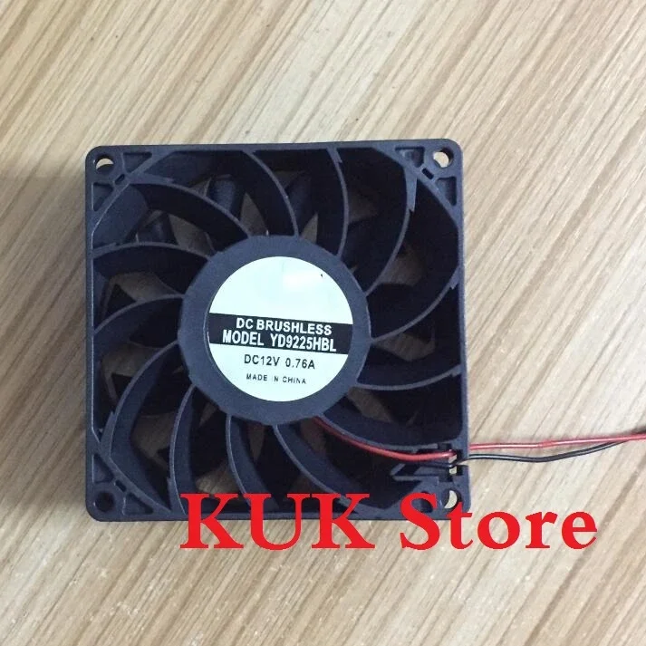 Original   YD9225HBL DC 12V 0.76A  Strong Wind 92*92*25mm