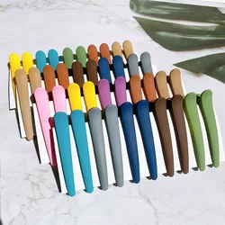 10pcs/Set Morandi Tones Girls Hairdressing Hairpins Wash Face Bangs Simple Duckbill Clips Barrettes Fashion Hair Accessories