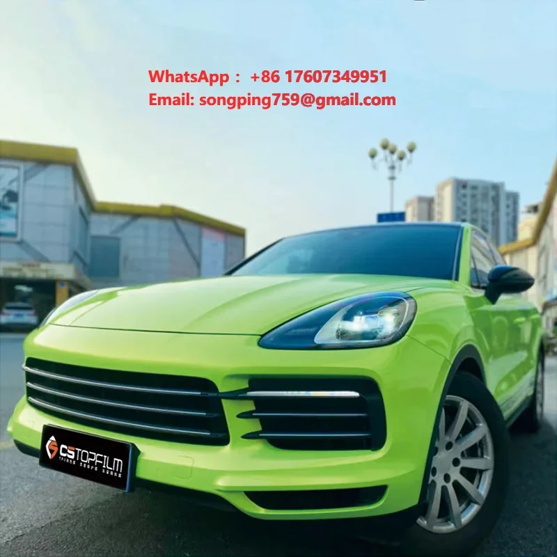 C5TOPFILM Apple Green Car Body Color Changing Sticker  TPU Automotive Packaging Film Decorative Colored PPF Film